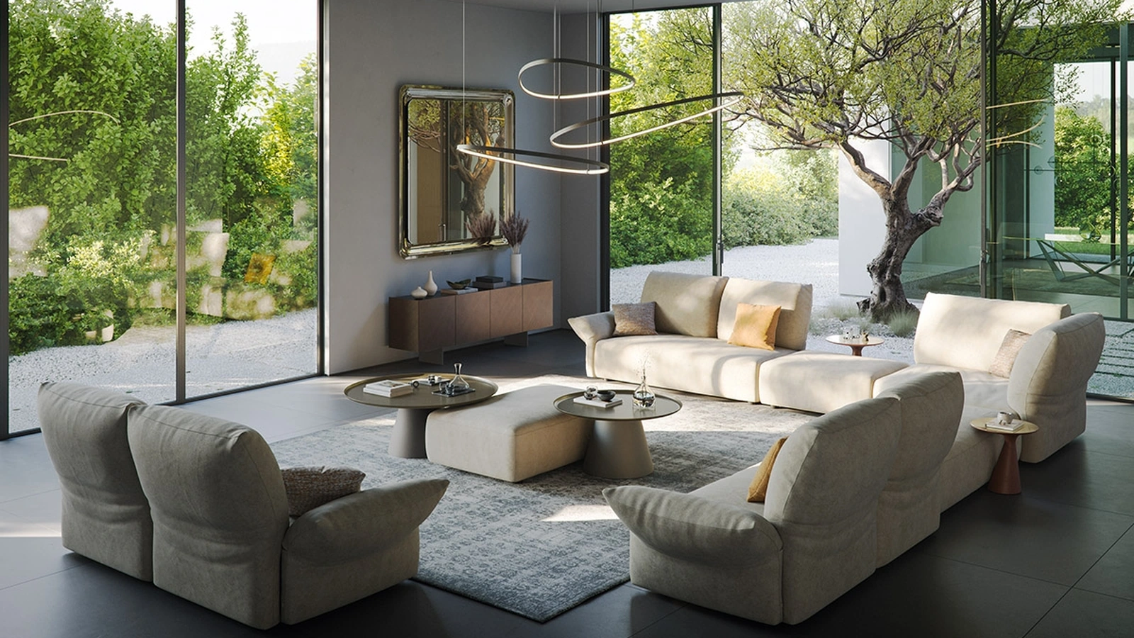 Divano angolare Sinatra di Cattelan Italia