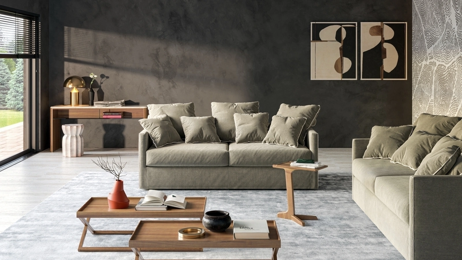 Divano Letto Tangram di Vibieffe