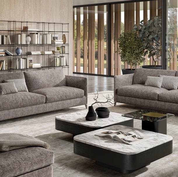 Divano lineare Zone Slim di Vibieffe