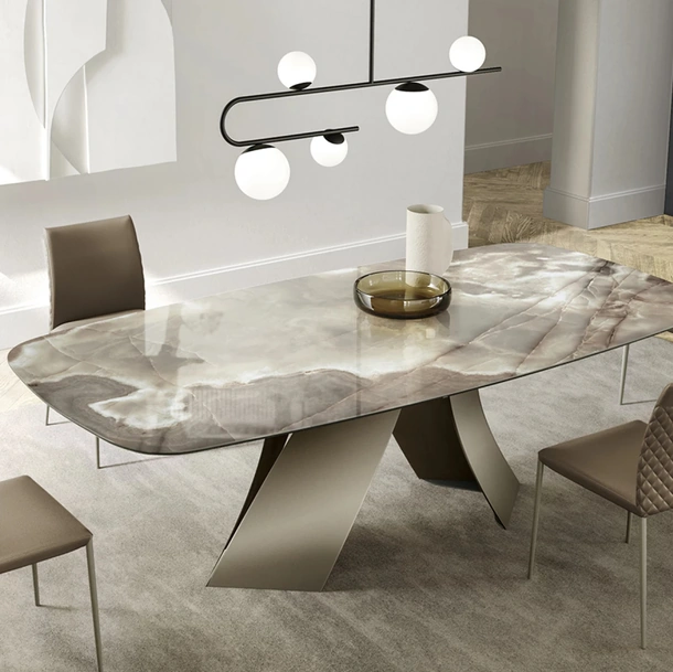 Sedia in pelle Bea Diamond di Eforma
