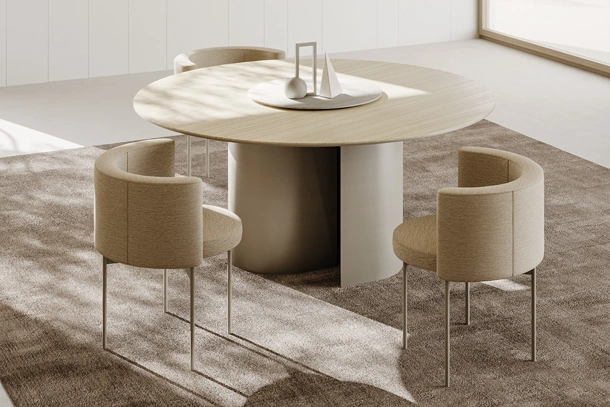 Sedia Ghanta in tessuto con gambe in metallo di Ronda Design