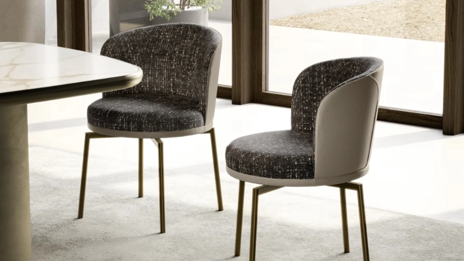 Sedia in tessuto Ginger di Eforma