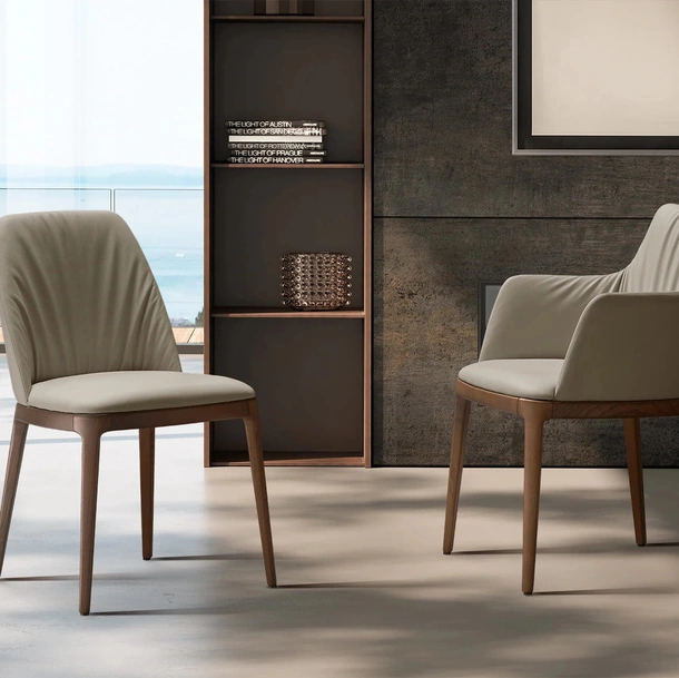 Sedia in pelle Max Deluxe di Eforma