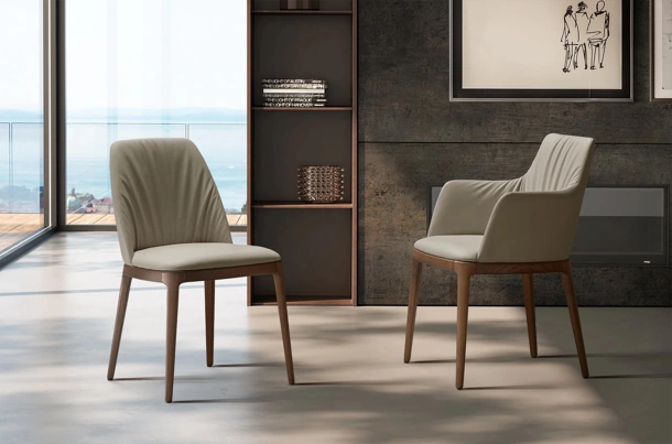 Sedia in pelle Max Deluxe di Eforma