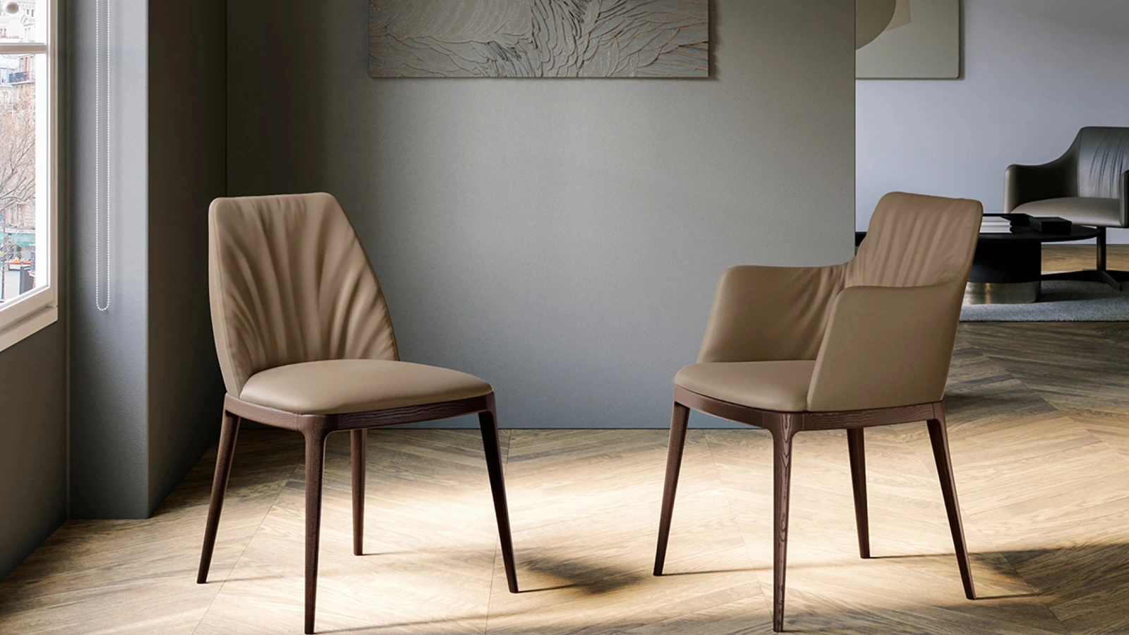 Sedia in pelle Max Deluxe di Eforma