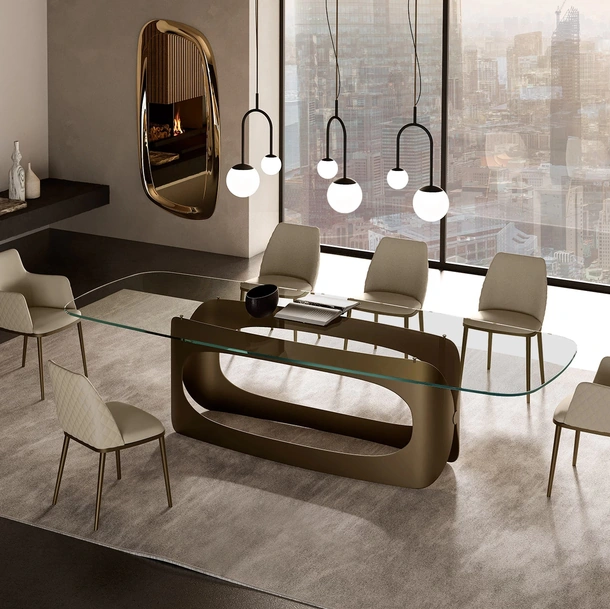 Sedia in pelle Max Diamond di Eforma