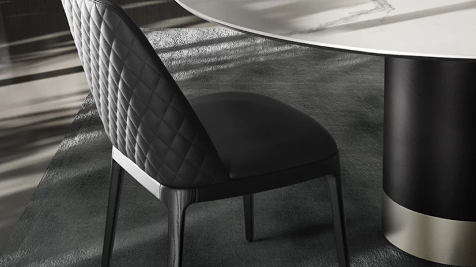 Sedia in pelle Max Diamond di Eforma