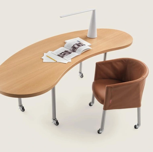 Sedia Mixer in pelle di Flexform