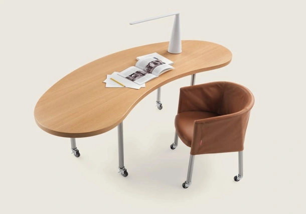 Sedia Mixer in pelle di Flexform