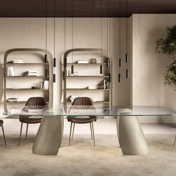 Sedia in pelle Silhouette Deluxe di Eforma