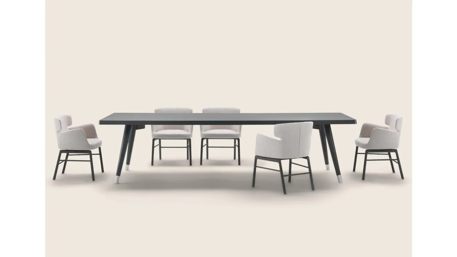 Tavolo rettangolare Adler in legno di Flexform