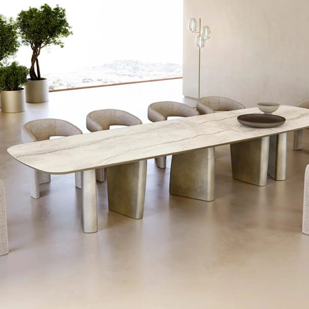 Tavolo Albert XL con top in ceramica di Eforma