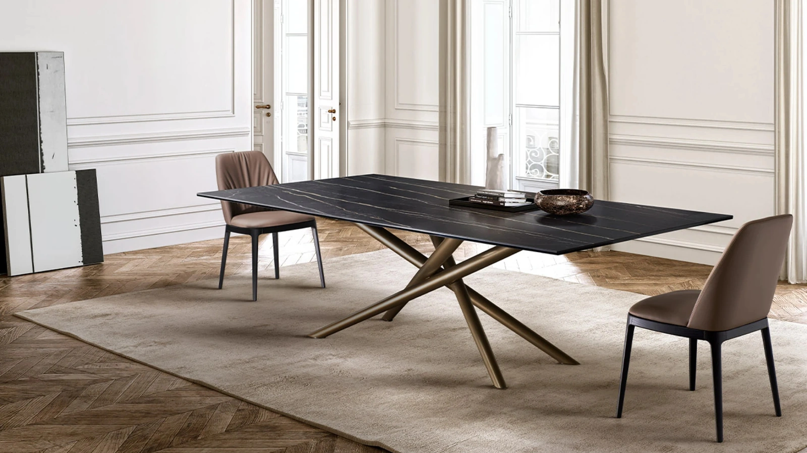 Tavolo Baly con top in ceramica di Eforma