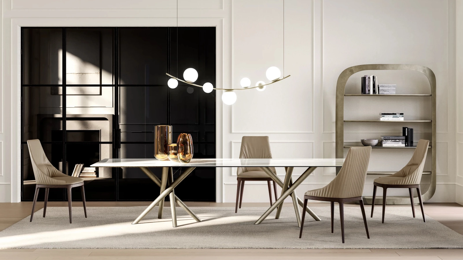 Tavolo Baly con top in ceramica di Eforma