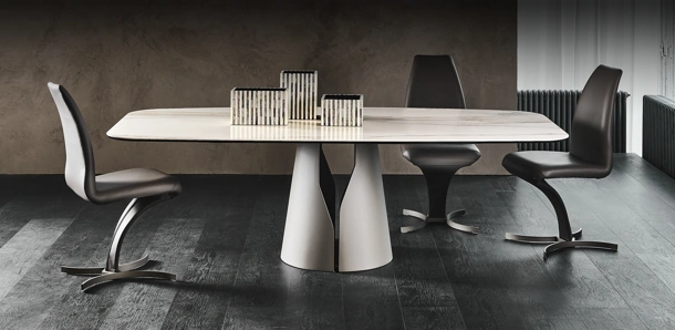 Tavolo con piano in ceramica Giano Keramik di Cattelan Italia