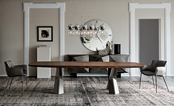 Tavolo con piano in legno Mad Max Wood di Cattelan Italia