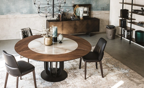 Tavolo Soho Ker-Wood in legno e ceramica di Cattelan Italia