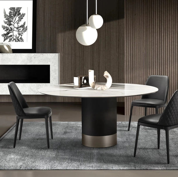 Tavolo Cilindro con top in ceramica di Eforma