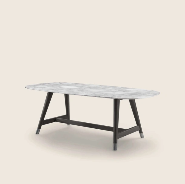 Tavolo Desco con top in marmo di Flexform
