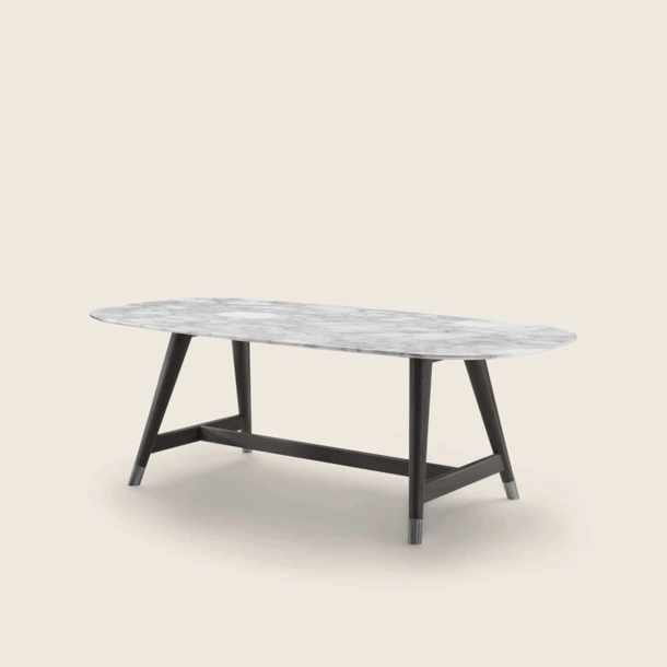 Tavolo Desco con top in marmo di Flexform