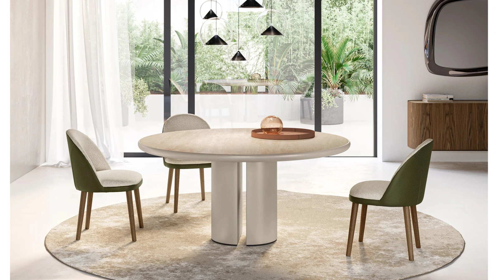 Tavolo Dora con top in ceramica king di Eforma