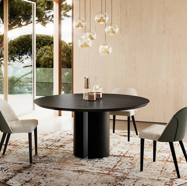 Tavolo Dora con top in legno di Eforma