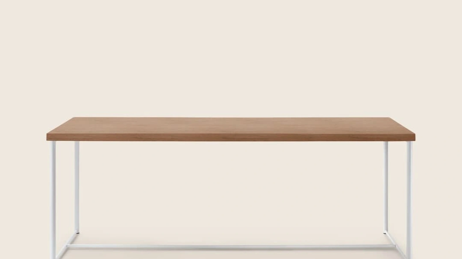 Tavolo Moka in legno e tubolare metallico di Flexform