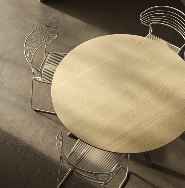 Tavolo HEB Round in legno di Desalto