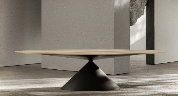 Tavolo Maxy Clay wood di Desalto
