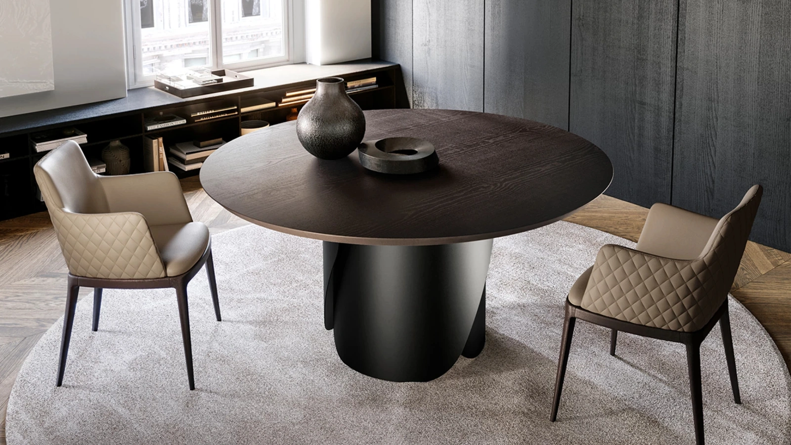Tavolo Onda con top in legno di Eforma