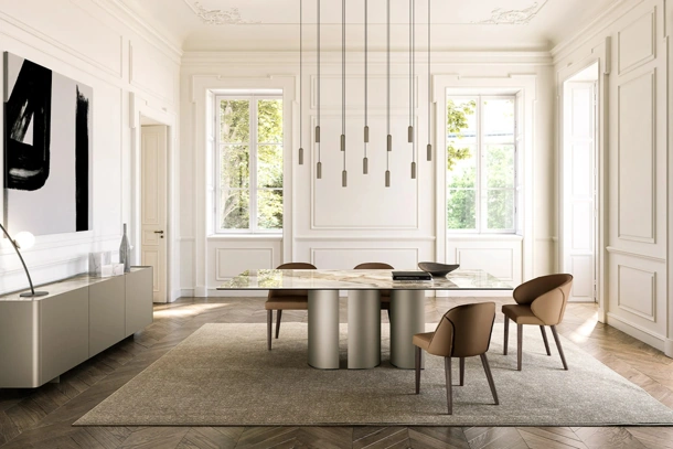Tavolo Plai con top in ceramica di Eforma