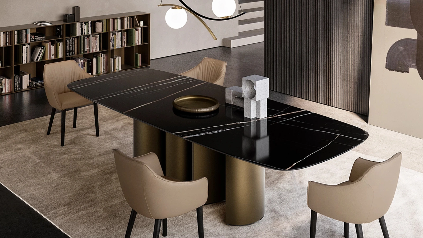 Tavolo Plai con top in ceramica di Eforma