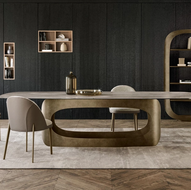 Tavolo Polifemo con top in ceramica di Eforma