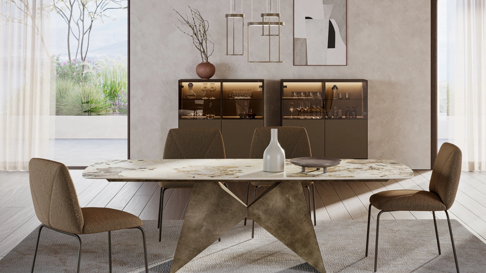 Tavolo scultoreo Gemini di Ronda Design