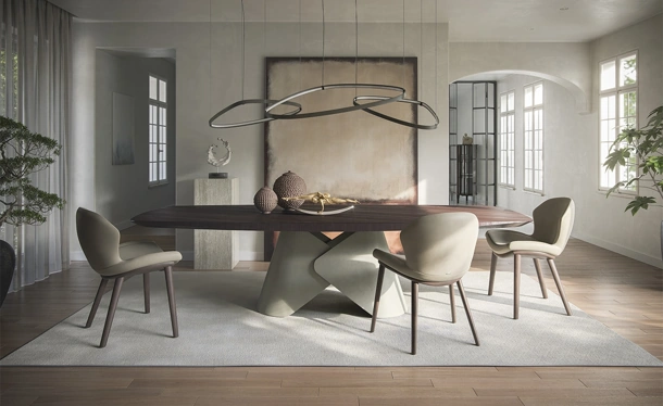Tavolo Scott Wood di Cattelan Italia