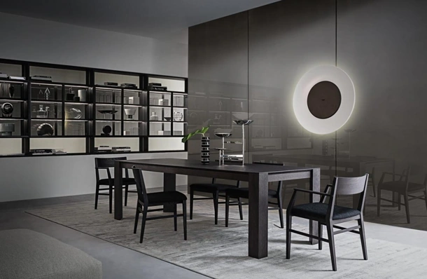 Tavolo allungabile Simplex in Rovere tinto di Giellesse