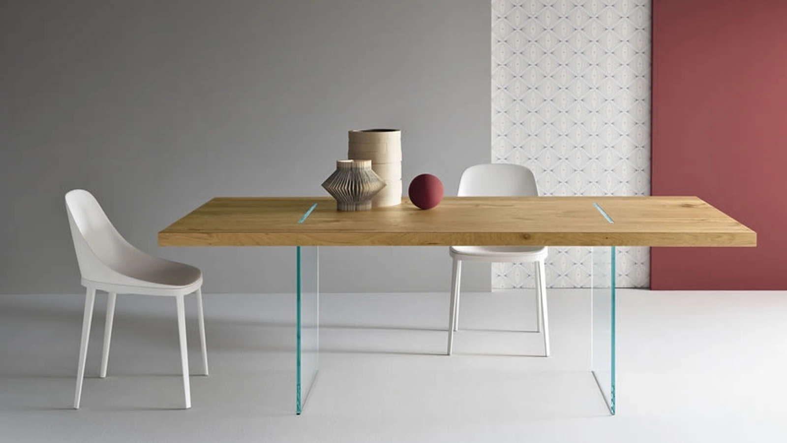 Tavolo realizzato con travi in rovere recuperato Tavolante Aged Oak di Tonelli