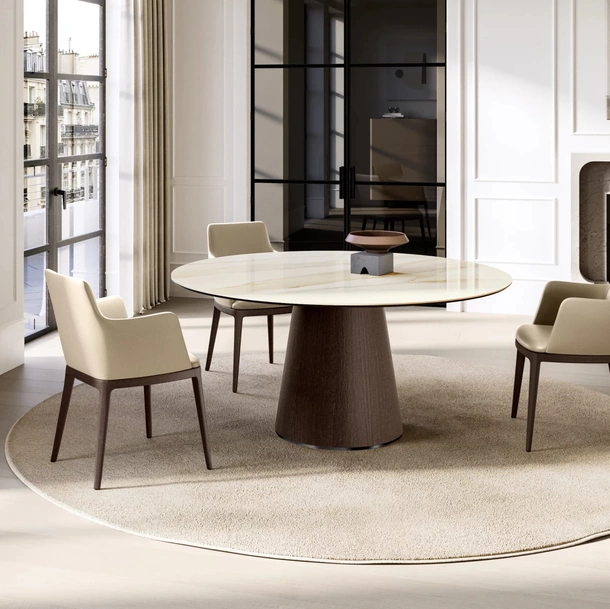 Tavolo Teo con top in ceramica di Eforma