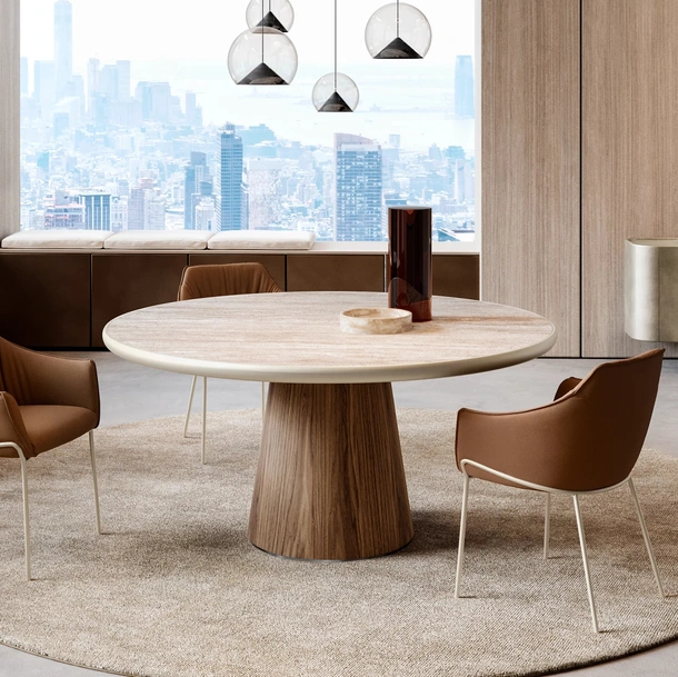 Tavolo Teo con top in ceramica king di Eforma