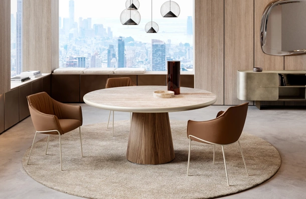Tavolo Teo con top in ceramica king di Eforma