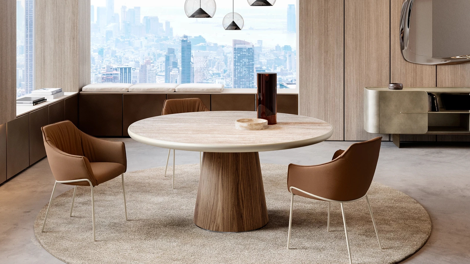 Tavolo Teo con top in ceramica king di Eforma