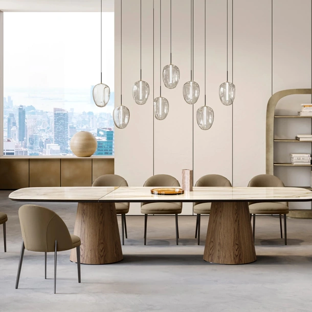 Tavolo Teo XL con top in ceramica di Eforma