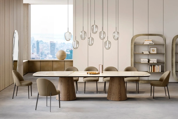 Tavolo Teo XL con top in ceramica di Eforma