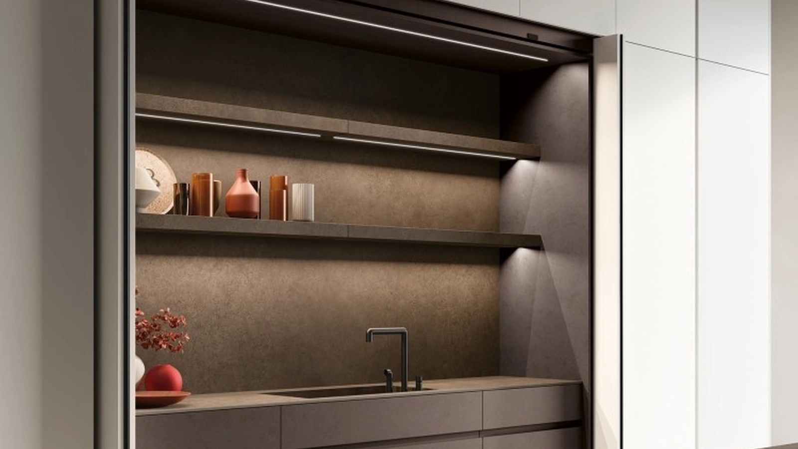 Cucina Design lineare Lain Project 3 di Euromobil