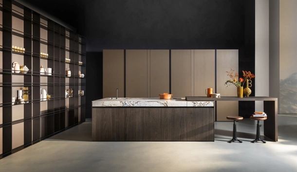 Cucina Design con isola Sei Project 1 di Euromobil