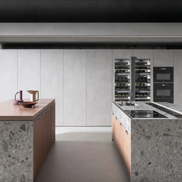 Cucina Design con doppia isola Lain Project 2 di Euromobil