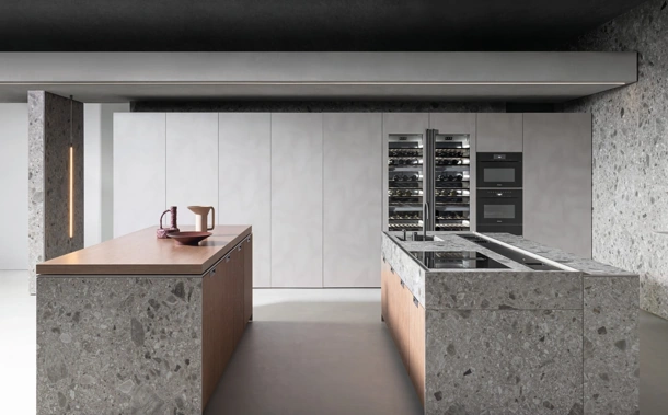 Cucina Design con doppia isola Lain Project 2 di Euromobil