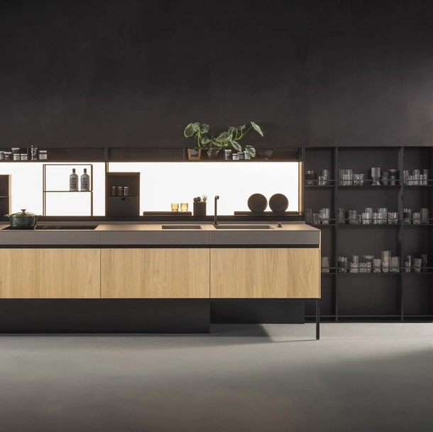 Cucina Design lineare Sei Project 4 di Euromobil