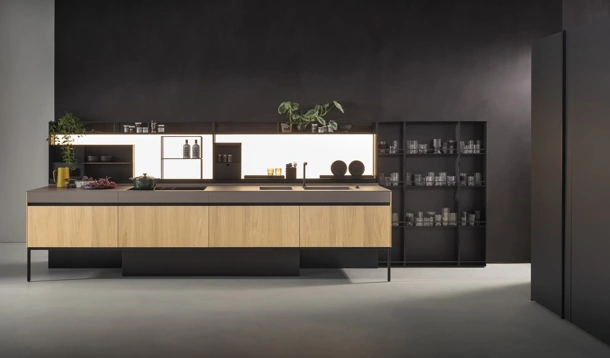 Cucina Design lineare Sei Project 4 di Euromobil
