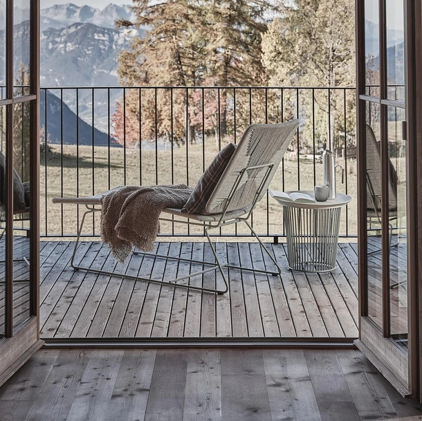 Daybed Echoes Outdoor in cordoncino di polipropilene di Flexform